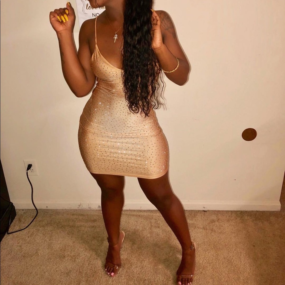 Gold dress going out